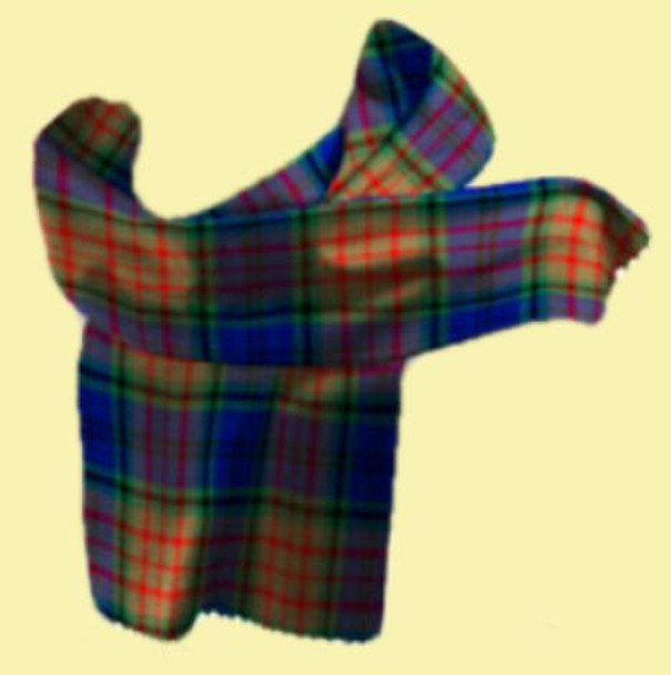 Longford County Irish Tartan Lambswool Unisex Fringed Scarf