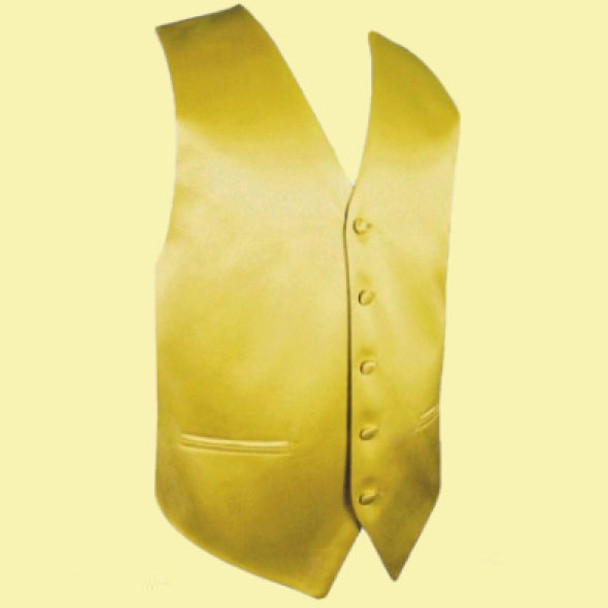 Metallic Gold Formal Ages 7-12 Boys Wedding Vest Boys Waistcoat  