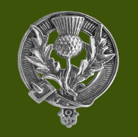 Scottish Thistle Cap Crest Stylish Pewter Scottish Thistle Badge