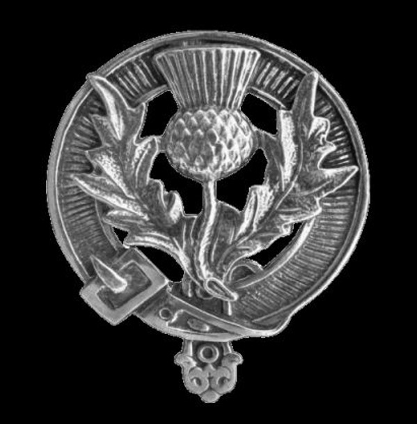 Scottish Thistle Cap Crest Sterling Silver Scottish Thistle Badge