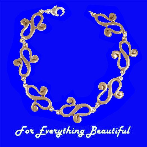 Waldalgesheim Design Open Scrollwork Unisex Bronze Bracelet