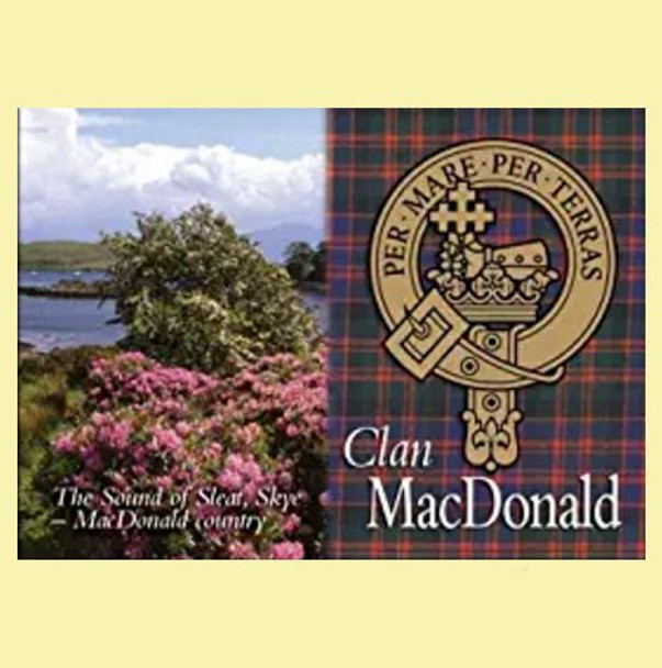 MacDonald Clan Badge Scottish Family Name Fridge Magnets Set of 10