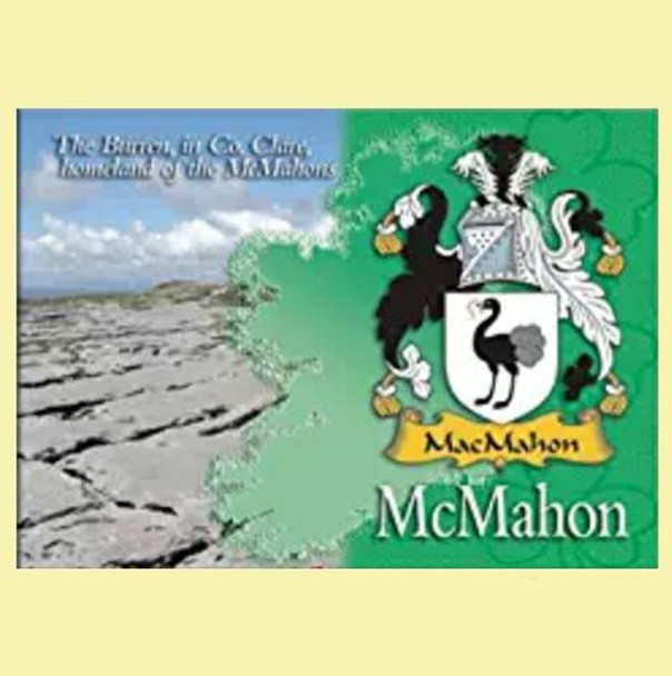 McMahon Coat of Arms Irish Family Name Fridge Magnets Set of 10
