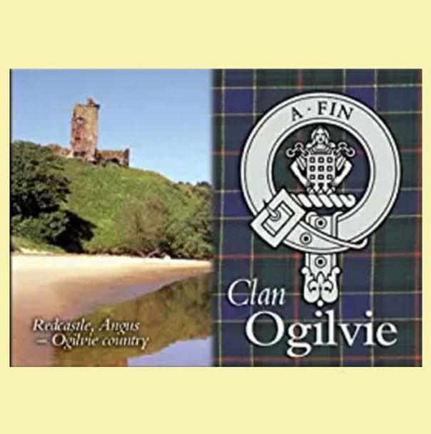 Ogilvie Clan Badge Scottish Family Name Fridge Magnets Set of 10