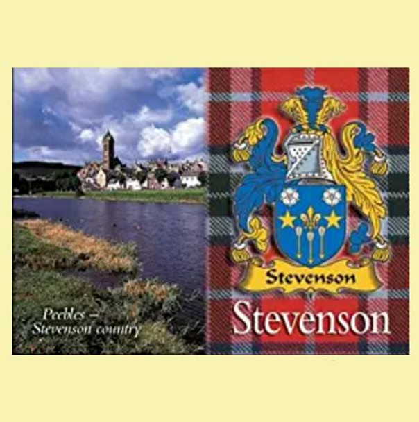 Stevenson Coat of Arms Scottish Family Name Fridge Magnets Set of 10