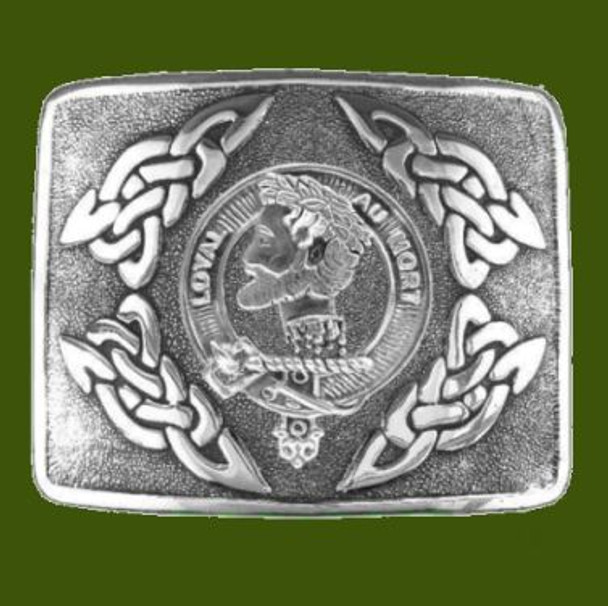 Adair Clan Badge Interlace Mens Stylish Pewter Kilt Belt Buckle