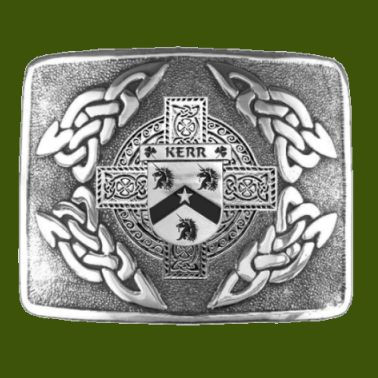 Kerr Irish Badge Interlace Mens Stylish Pewter Kilt Belt Buckle