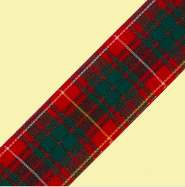 Bruce Modern Plaid Polyester Fabric Tartan Ribbon 25mm x 5 metres