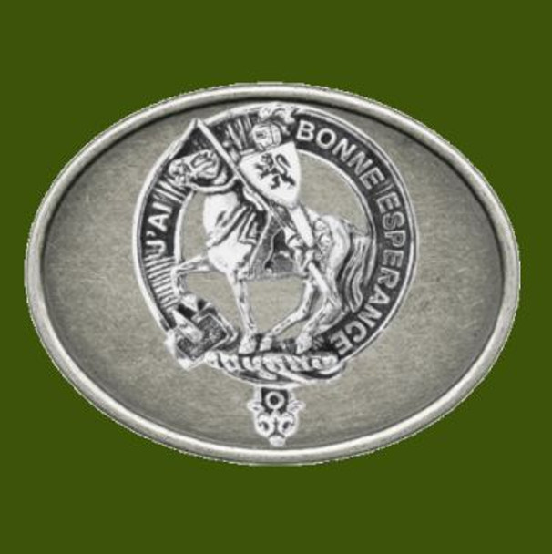 Craig Clan Badge Oval Antiqued Mens Stylish Pewter Belt Buckle