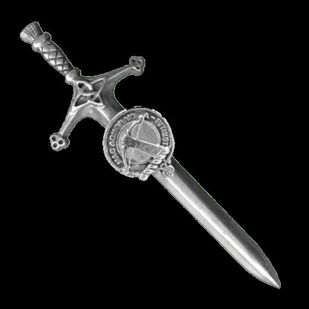 MacInnes Clan Badge Sterling Silver Clan Crest Large Kilt Pin