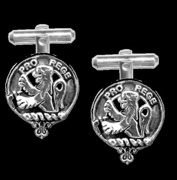 MacFie Clan Badge Sterling Silver Clan Crest Cufflinks