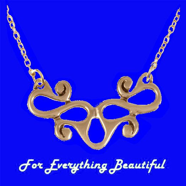 Waldalgesheim Open Scrollwork Highly Polished Bronze Necklace
