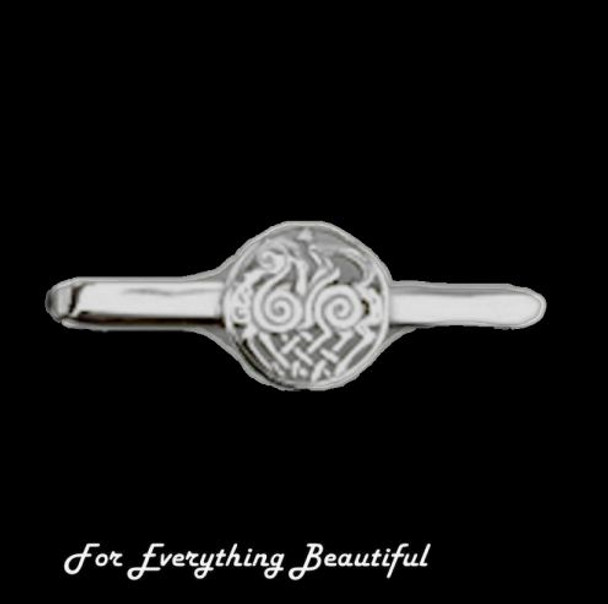 Sleipnir Horse Norse Design Mens Sterling Silver Tie Bar