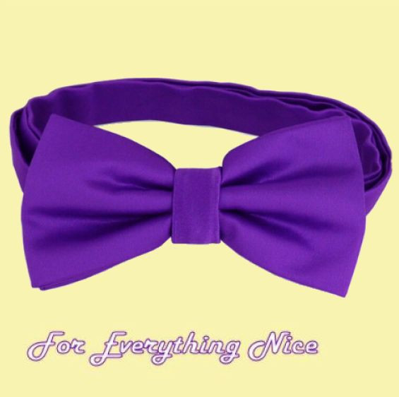 Violet Purple Formal Groomsmen Groom Wedding Mens Neck Bow Tie