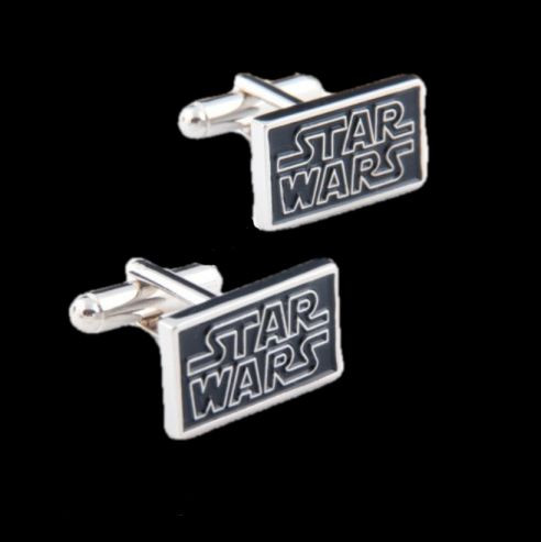 Star Wars Rectangular Formal Groomsmen Groom Wedding Mens Cufflinks Two Sets