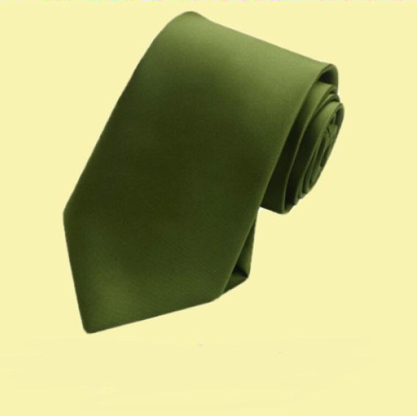 Olive Green Formal Boys Ages 7-13 Wedding Straight Boys Neck Tie
