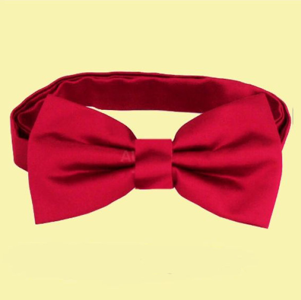 Scarlet Red Boys Ages 1-7 Wedding Boys Neck Bow Tie Scarlet Red Boys Ages 1-7 Wedding Boys Neck Bow Tie