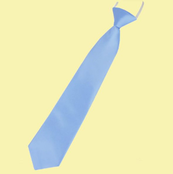 Dusky Blue Junior Boys Ages 1-7 Wedding Elastic Straight Boys Neck Tie Dusky Blue Junior Boys Ages 1-7 Wedding Elastic Straight Boys Neck Tie