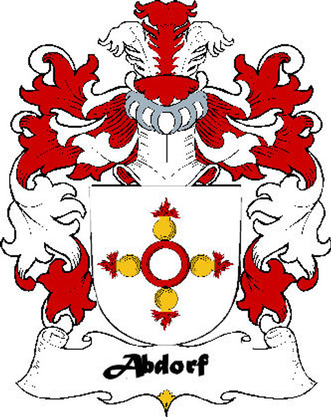 Abdorf Swiss Coat of Arms Print Abdorf Swiss Family Crest Print