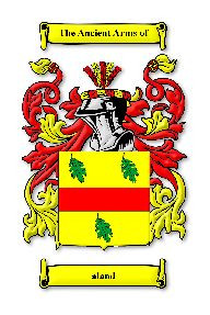 Aland Irish Coat of Arms Print Aland Irish Family Crest Print