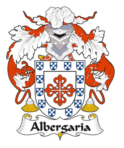 Albergaria Spanish Coat of Arms Print Albergaria Spanish Family Crest Print