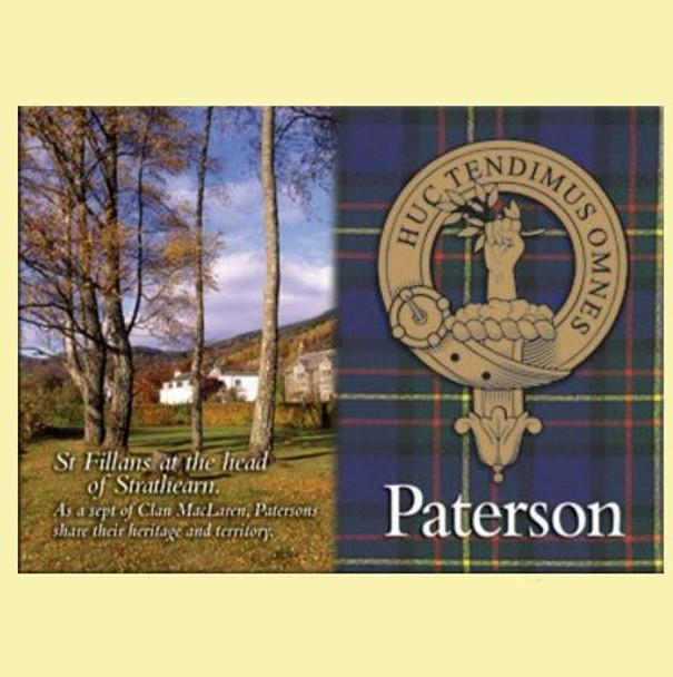 Paterson Clan Badge Scottish Family Name Fridge Magnets Set of 2