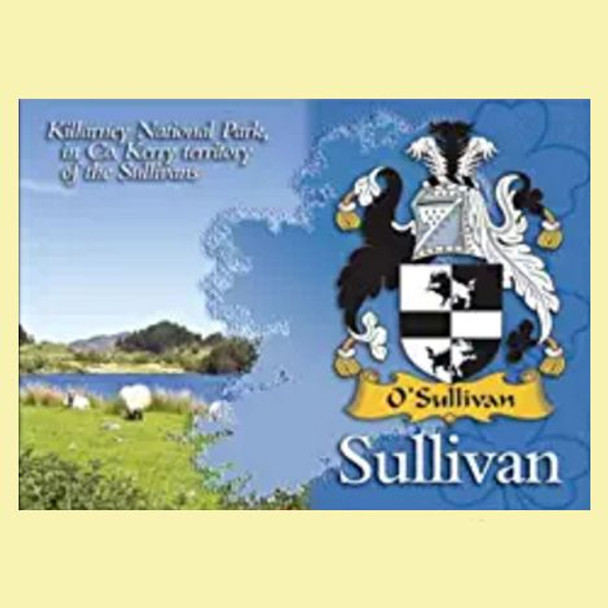 Sullivan Coat of Arms Irish Family Name Fridge Magnets Set of 4