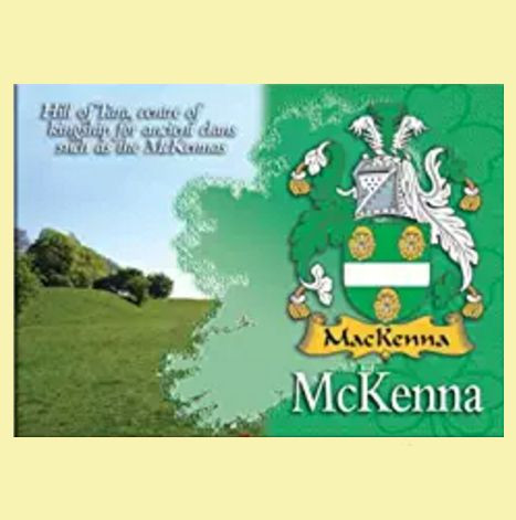 McKenna Coat of Arms Irish Family Name Fridge Magnets Set of 2