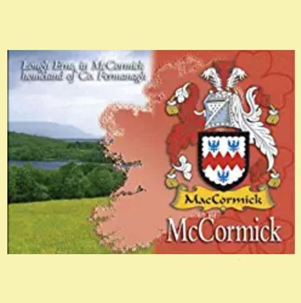 McCormick Coat of Arms Irish Family Name Fridge Magnets Set of 2