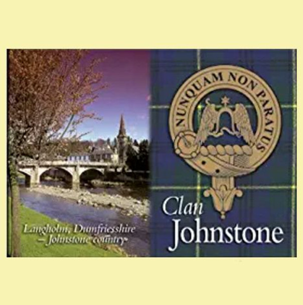 Johnstone Clan Badge Scottish Family Name Fridge Magnets Set of 2