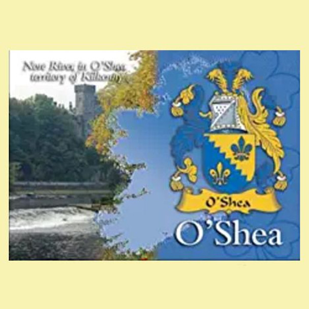 O'Shea Coat of Arms Irish Family Name Fridge Magnets Set of 2