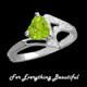 Ladies Green Peridot Rings