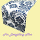 Damask Flocking Table Runner Hire