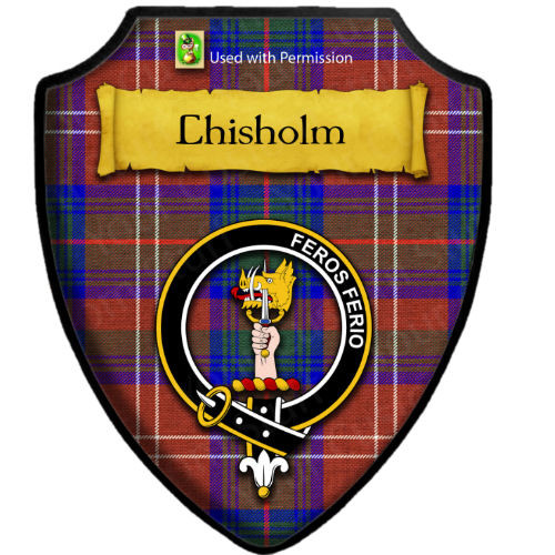 Chisholm Ancient Tartan Crest House Flag