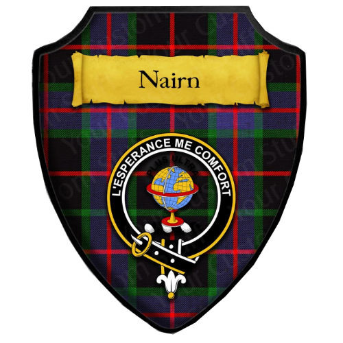 Grant Modern Tartan Crest Wall Hanging Banner