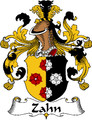 Zahn German Coat of Arms Print Zahn German Family Crest Print