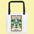 Your Bookplate Coat of Arms Surname Double Sided Polyester Custom Tote Bag