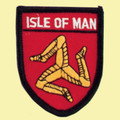 Isle Of Man County Flag Badge Embroidered Cloth Patch Set x 3