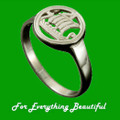 Viking Long Ship Design Ladies Palladium Ring Sizes R-Z