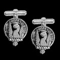 MacIain Clan Badge Sterling Silver Clan Crest Cufflinks