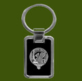 Bannatyne Clan Badge Stainless Steel Pewter Clan Crest Keyring