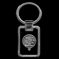 Borthwick Clan Badge Stainless Steel Silver Clan Crest Keyring