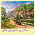 Peasant Village Life Chocolate Box Mega Wooden Jigsaw Puzzle 500 Pieces