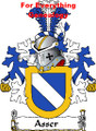 Asser Dutch Coat of Arms A3 Print Asser Dutch Family Crest Print