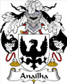 Anailha Spanish Coat of Arms Large Print Anailha Spanish Family Crest