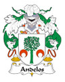 Andelos Spanish Coat of Arms Large Print Andelos Spanish Family Crest