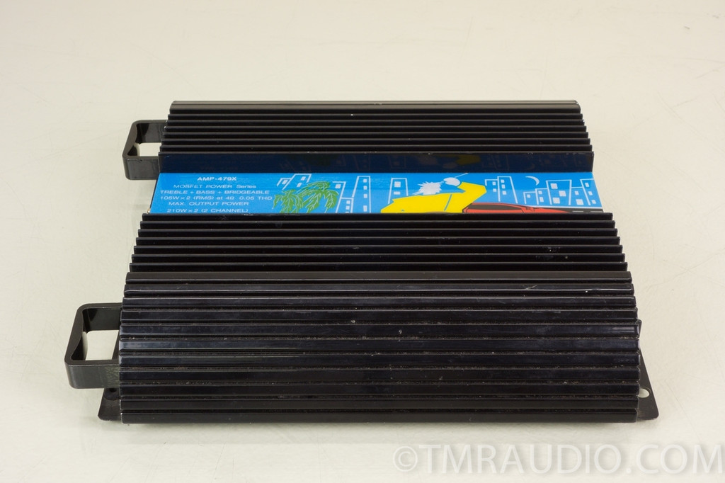 Rockwood AMP 479 2 Channel Bridgeable Power Car Amplifier The Music Room