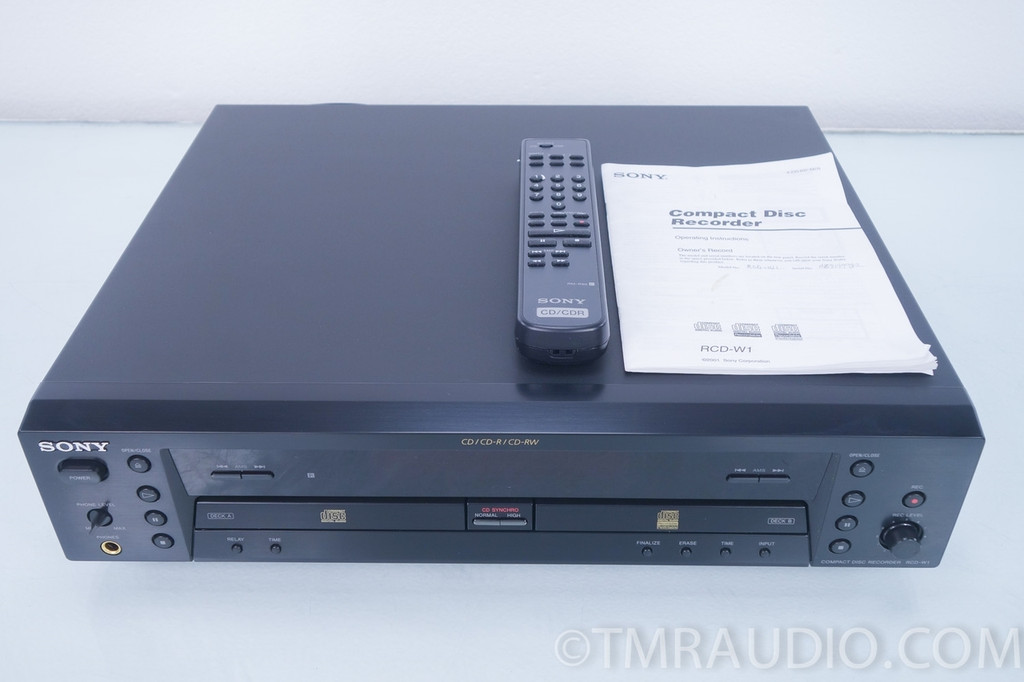 Sony RCDW1 Dual Disc CD Recorder; Dual Deck Player The Music Room