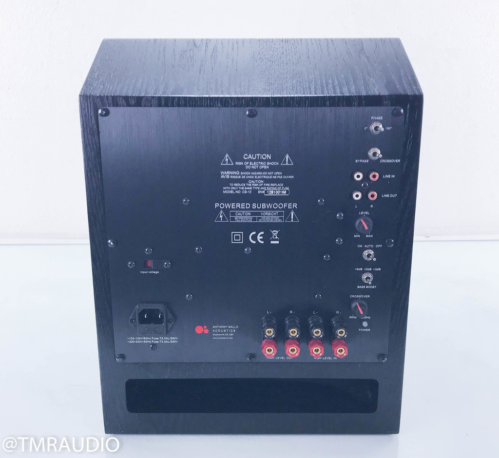 Anthony Gallo Classico CLS-10 10" Powered Subwoofer; Black ...