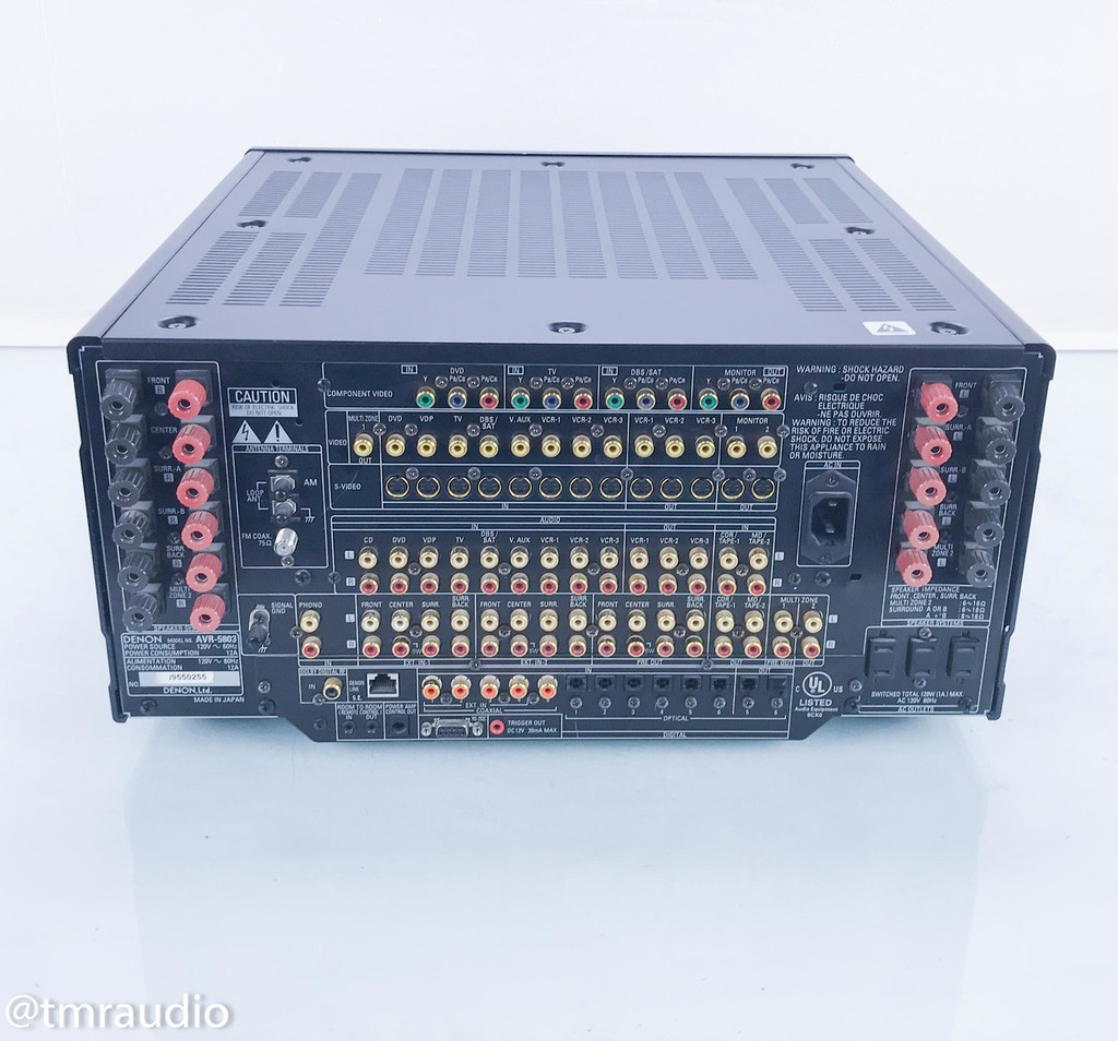 Denon AVR5803 7.1 Channel Home Theater Receiver; ASIS (Crackling; No